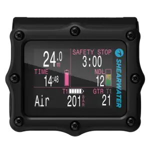 Комп'ютер для дайвінгу Perdix 2 Titanium Shearwater – 3 Gas Nitrox – Bt – 2,2"