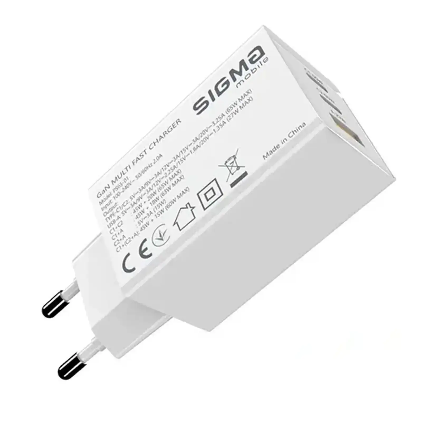 МЗП Sigma mobile X-power 65W GaN White (PS65-01) UA