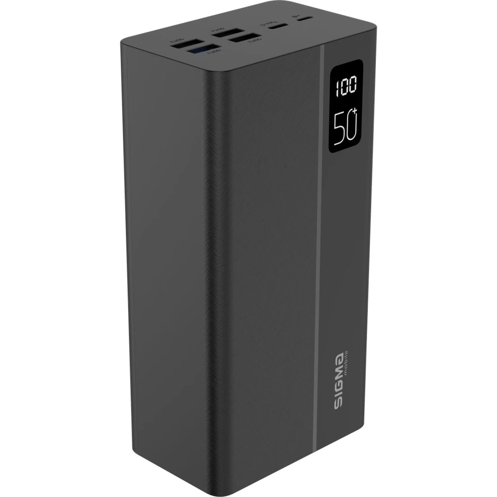 Зовнішній акумулятор Sigma Mobile X-power SI50A3QL 50000mAh Type-C/4xUSB (PD20W+QC22.5W) Black UA