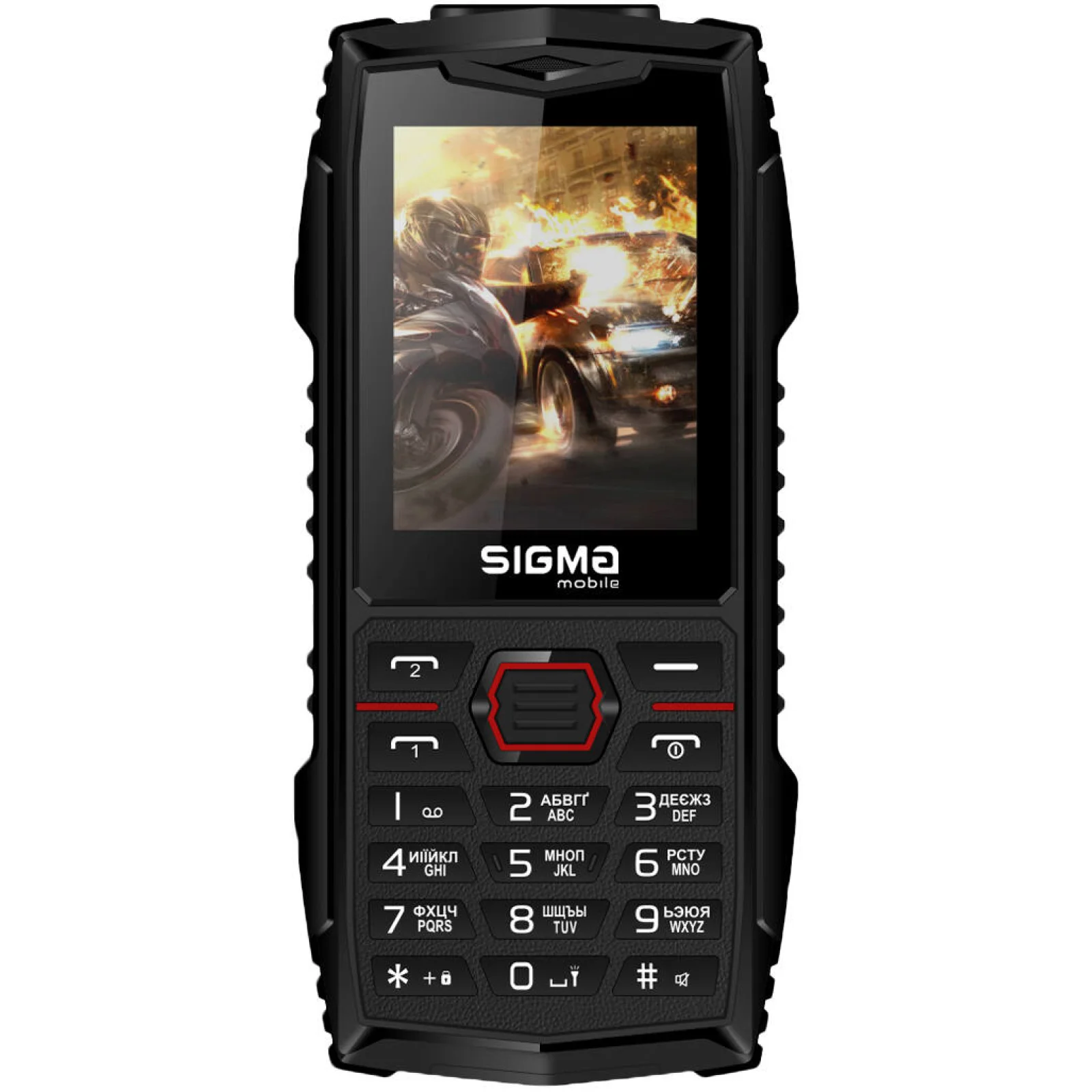 Телефон Sigma Mobile X-treme AZ68 Black-Red UA