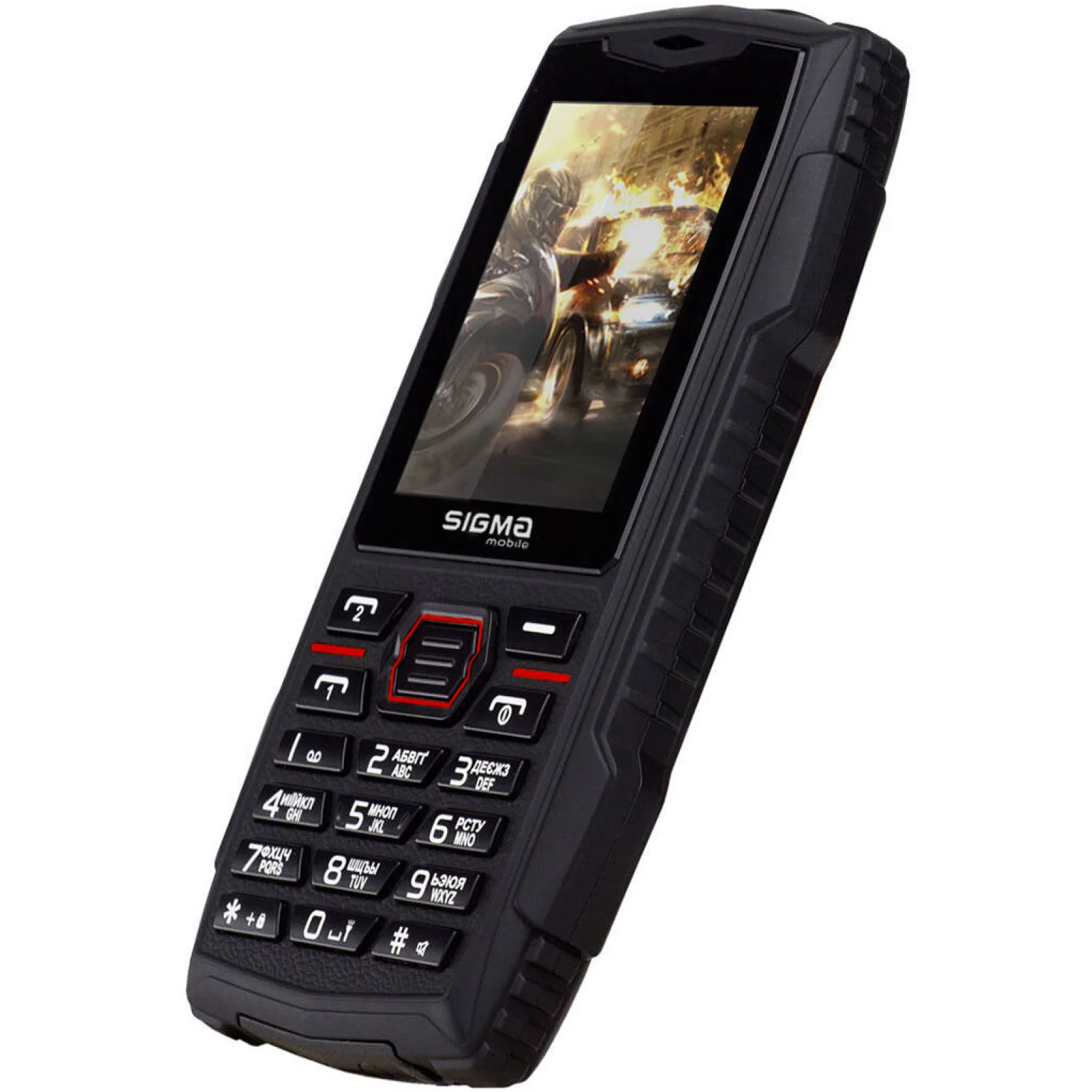 Телефон Sigma Mobile X-treme AZ68 Black-Red UA