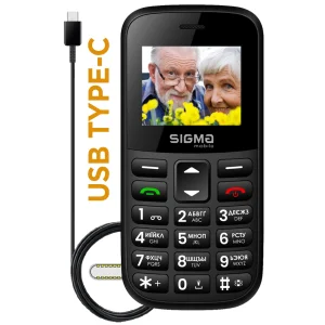 Телефон Sigma mobile Comfort 50 CF115 Easy Black UA