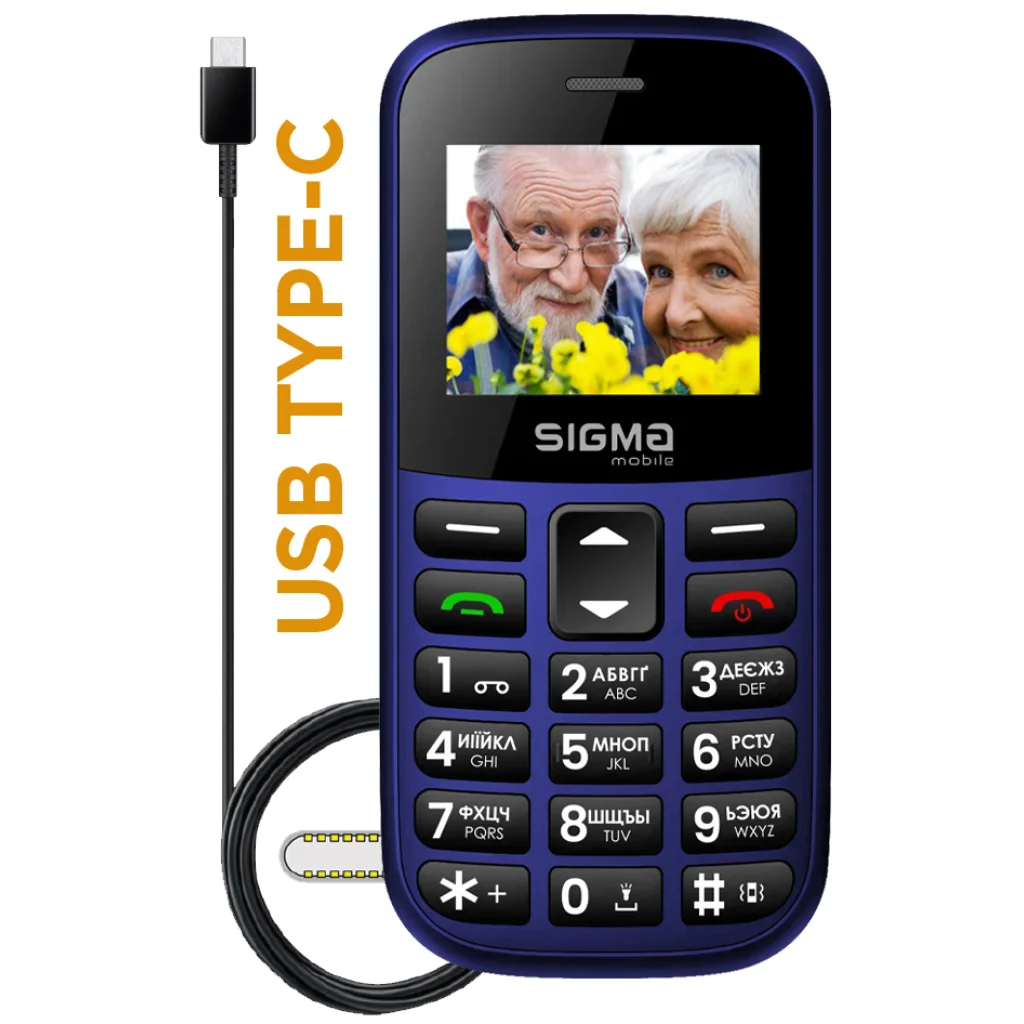 Телефон Sigma mobile Comfort 50 CF115 Easy Blue UA