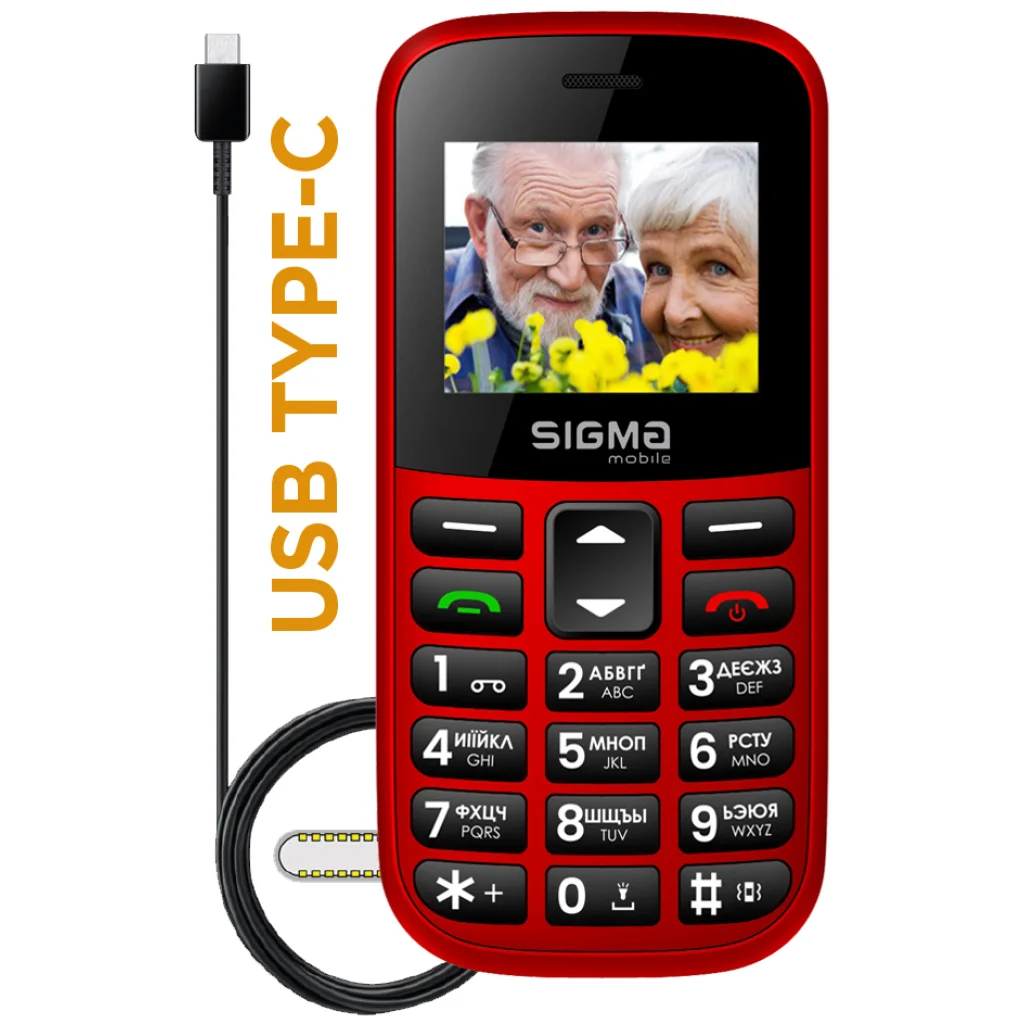 Телефон Sigma mobile Comfort 50 CF115 Easy Red UA