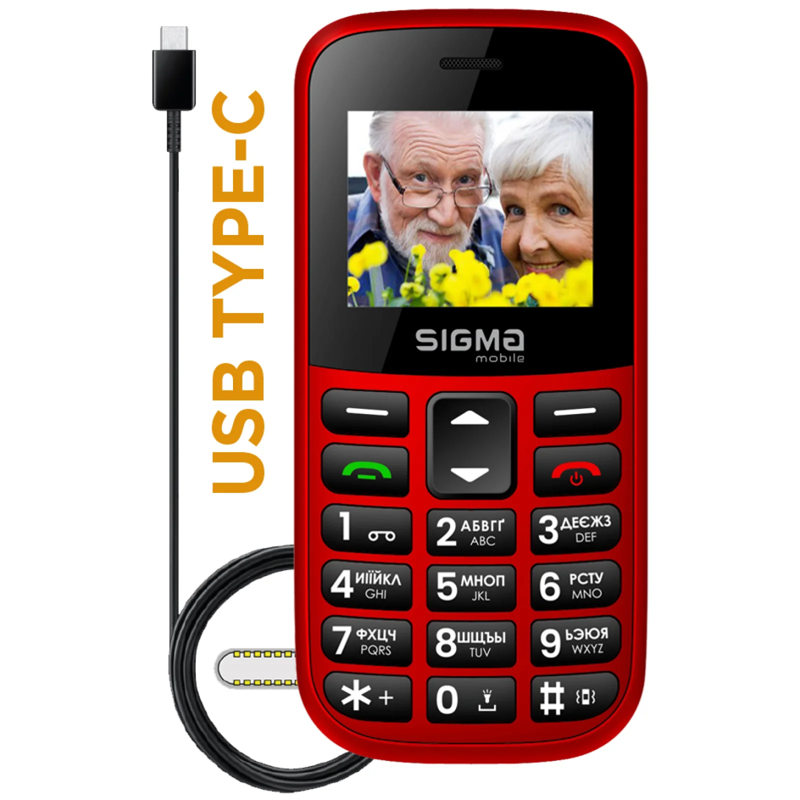 Телефон Sigma mobile Comfort 50 CF115 Easy Red UA