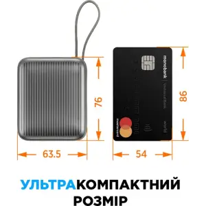 Зовнішній акумулятор Sigma mobile X-power SI10A5QL 10000 mAh 35W Grey UA