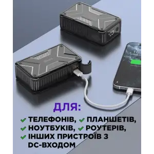 Зовнішній акумулятор Sigma mobile X-power SI20A11QLX-DC 20000 mAh 65W Black UA