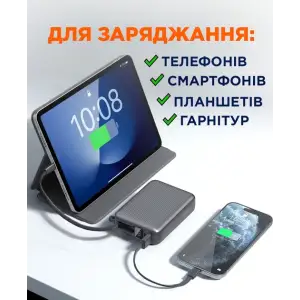 Зовнішній акумулятор Sigma mobile X-power SI20A5QLX 20000 mAh 45W Grey UA
