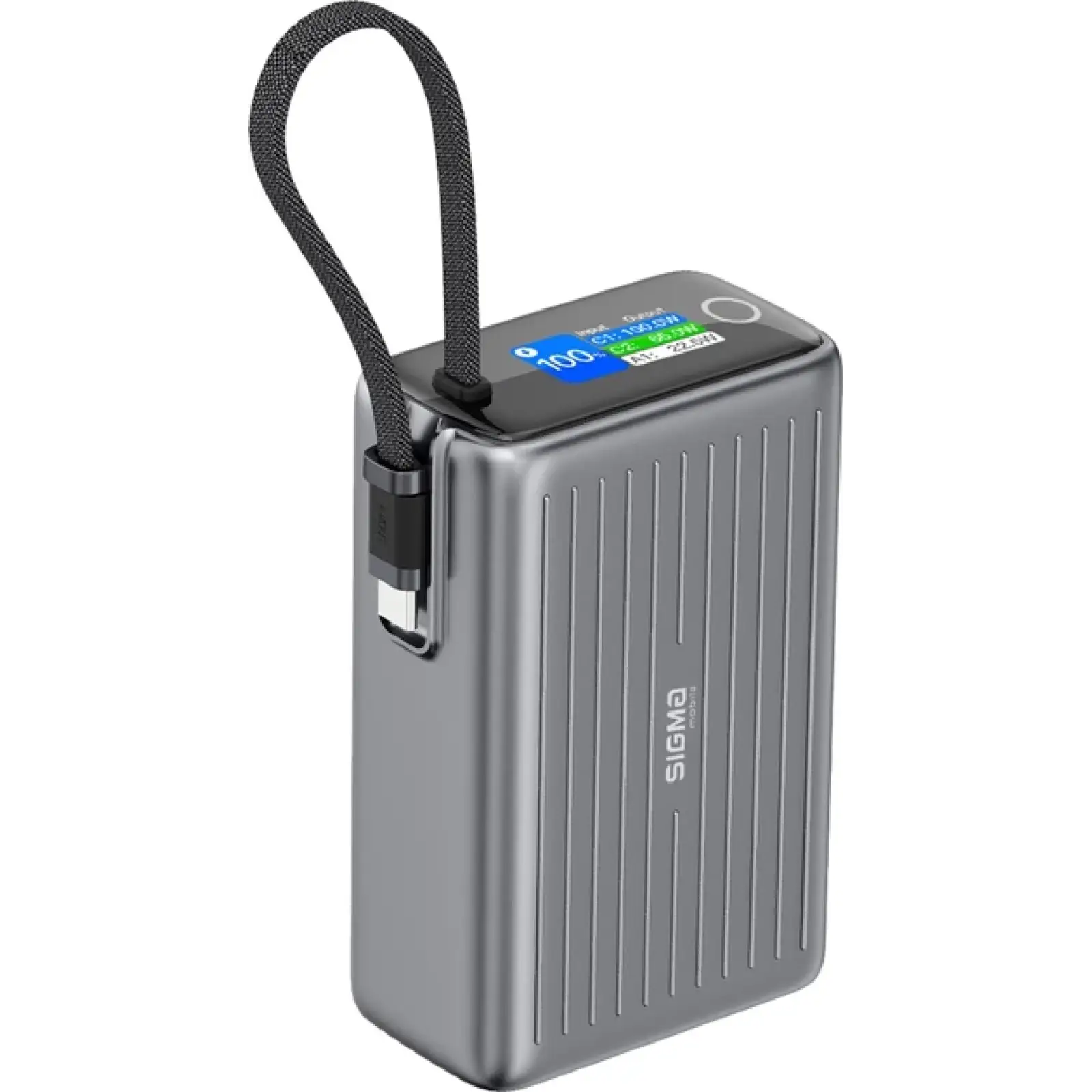 Зовнішній акумулятор Sigma mobile X-power SI25A5QLX 25000 mAh 100W Grey UA
