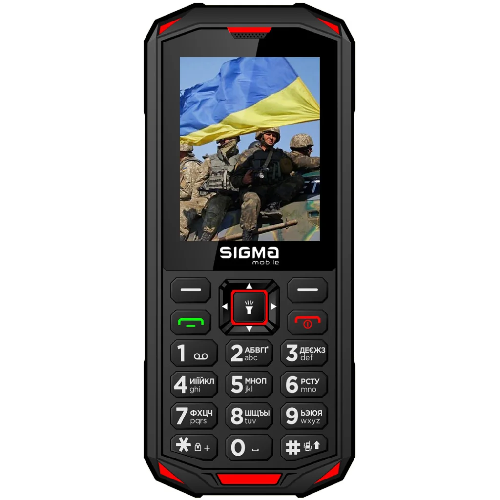 Телефон Sigma Mobile X-treme PA68 Black-Red UA