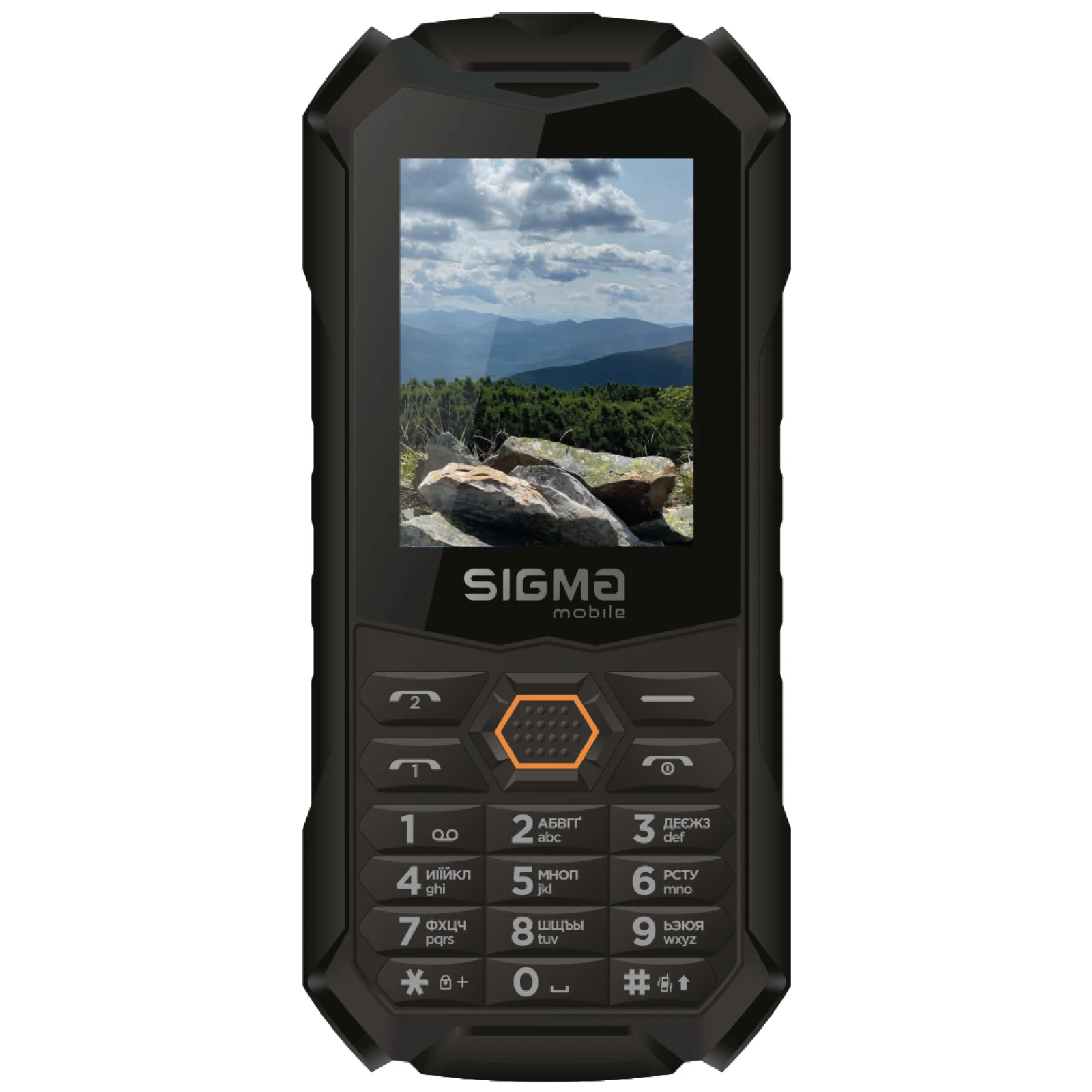 Телефон Sigma X-treme PV68 Black-Orange UA
