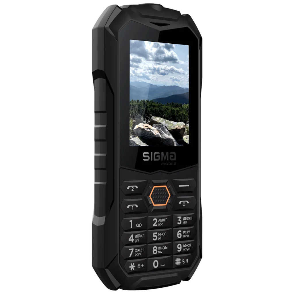 Телефон Sigma X-treme PV68 Black-Orange UA