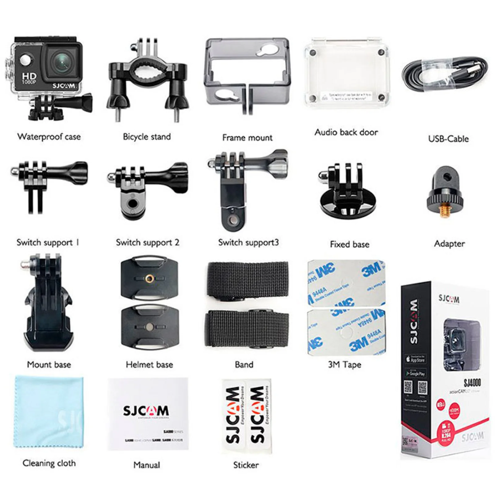 Екшн-камера SJCAM SJ4000 Full HD 1080p Red