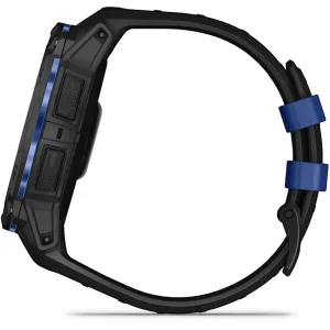 Смарт-годинник Garmin Instinct 3 50mm AMOLED Black with Black/Bolt Blue Band (010-03020-03)