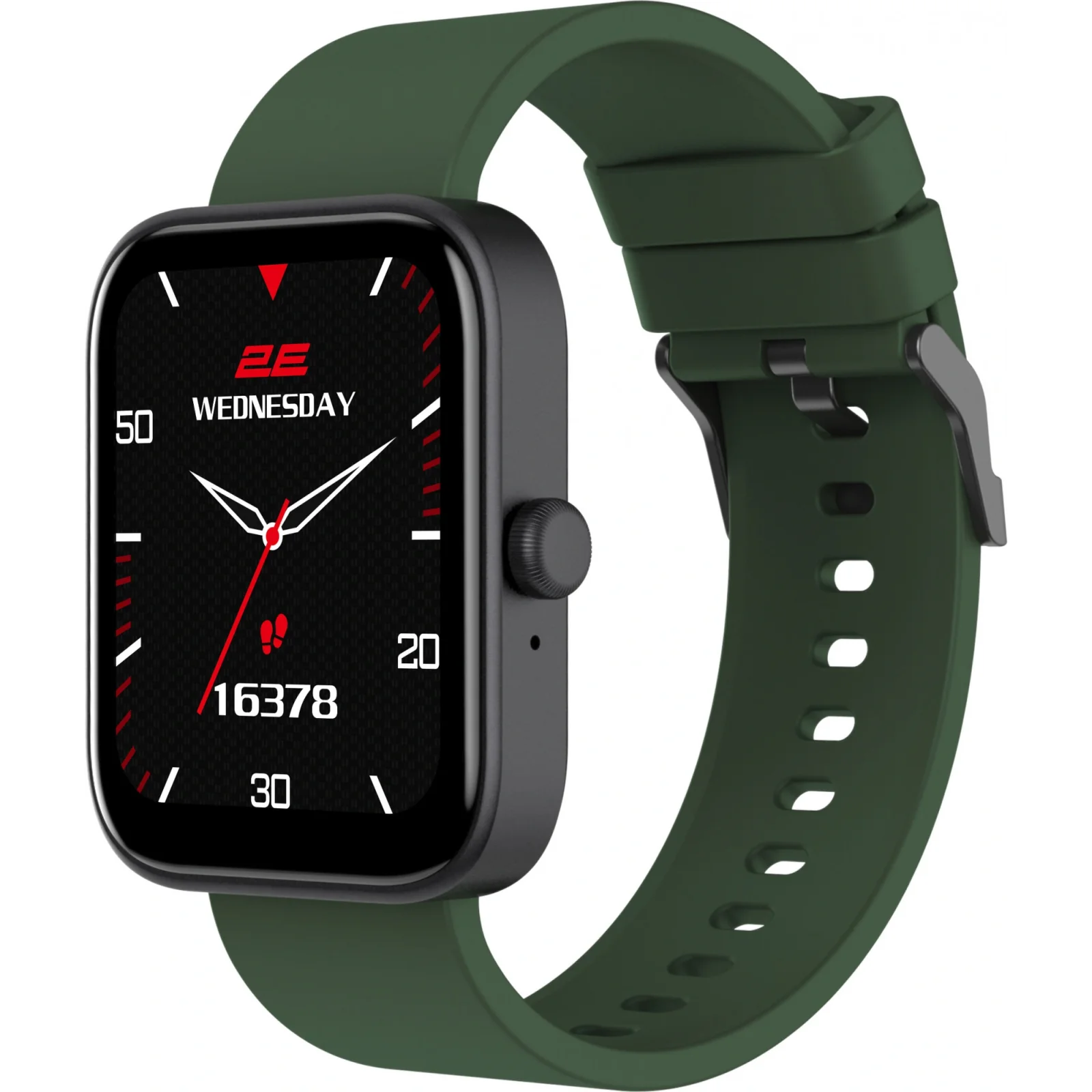 Смарт-часы 2E Alpha SQ Music Edition 46mm Black-Green + Gray Band (2E-CWW40BKGN-WS) UA