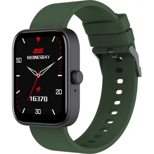 Смарт-часы 2E Alpha SQ Music Edition 46mm Black-Green + Gray Band (2E-CWW40BKGN-WS) UA