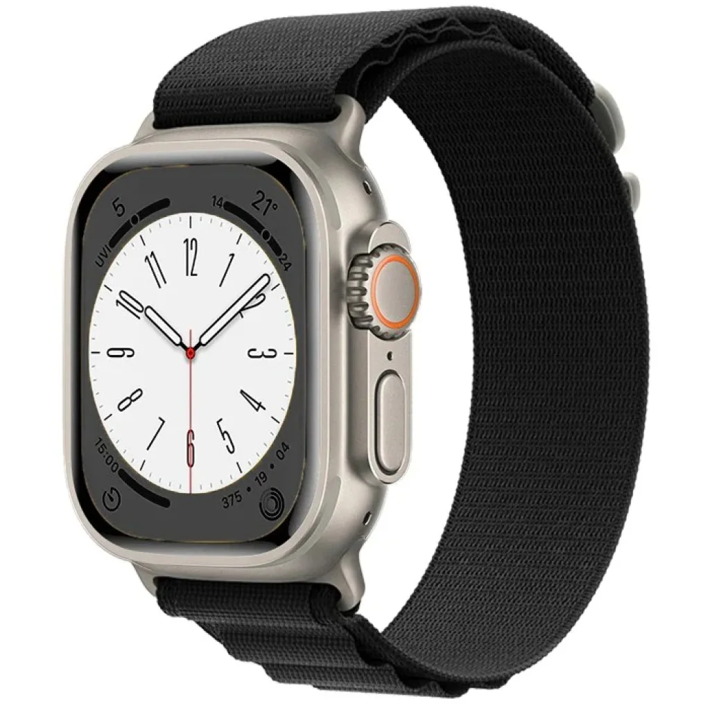 Ремінець Apple Black Alpine Loop M/L для Apple Watch 42mm, 44mm, 45mm, 49mm (HQCo)