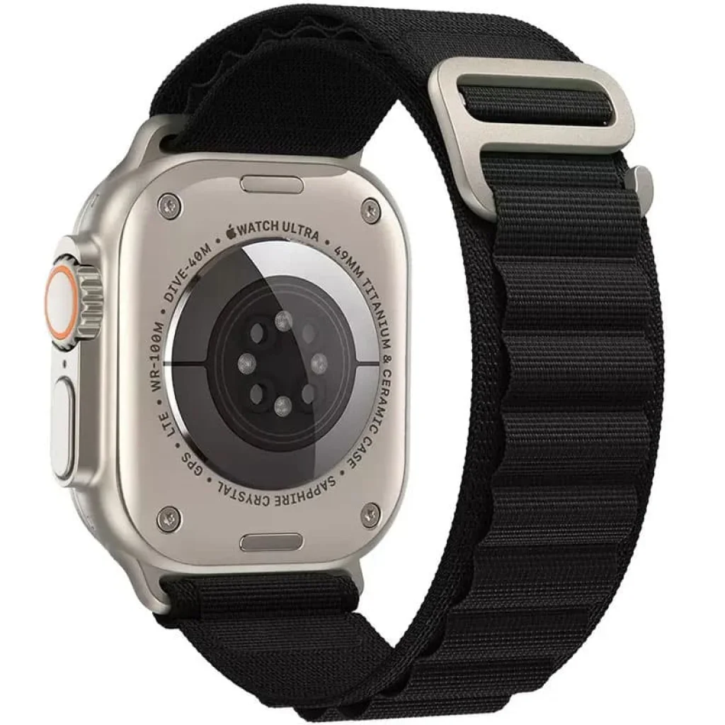 Ремінець Apple Black Alpine Loop M/L для Apple Watch 42mm, 44mm, 45mm, 49mm (HQCo)