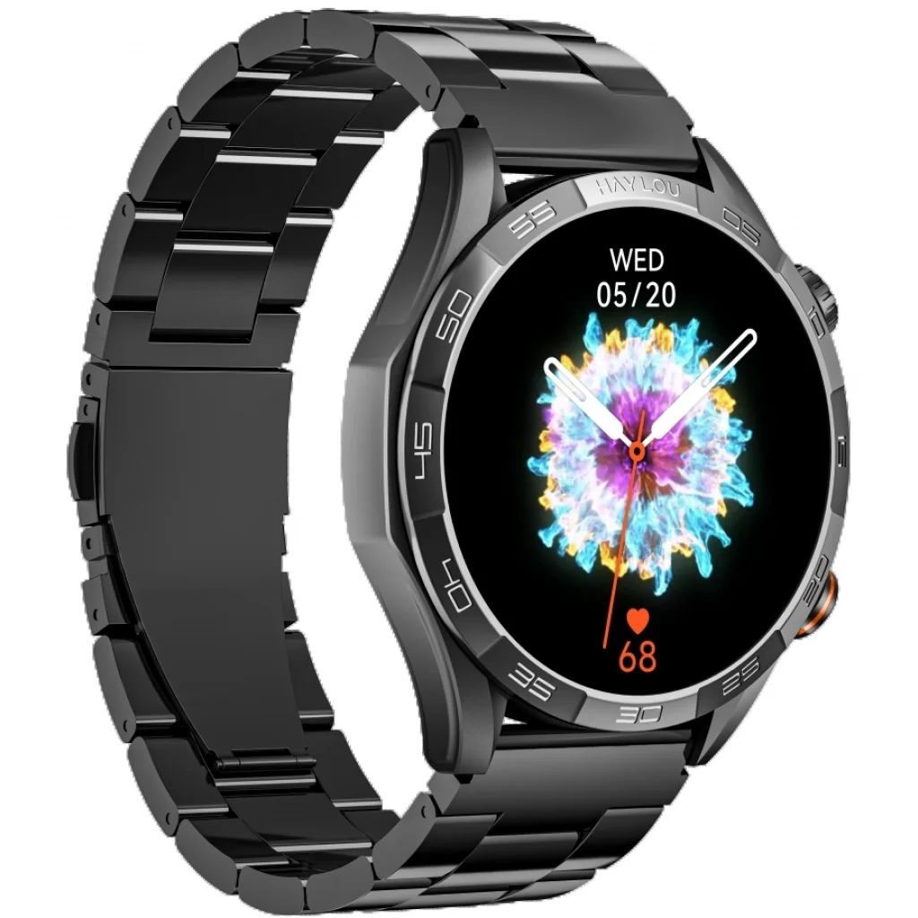 Смарт-часы HAYLOU Solar 5 LS20 Black Silicone + Stainless Steel Strap EU