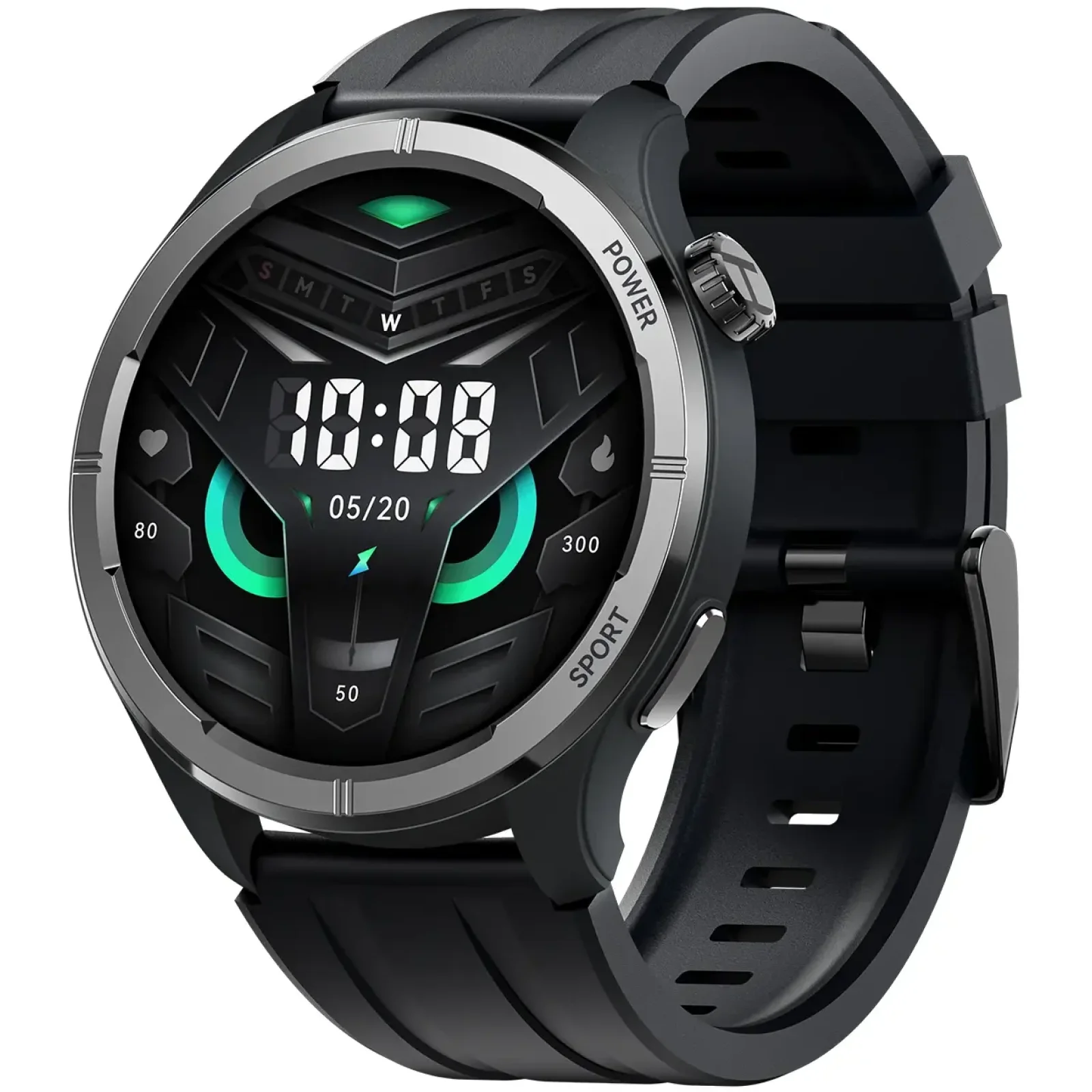 Смарт-годинник HAYLOU Solar Neo LS21 Black (Silicone + Braided Strap) EU