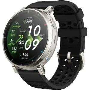 Колір ремінця: Чорний - Смарт-годинник Amazfit Active 3 Premium W2559GL1N Silver UA