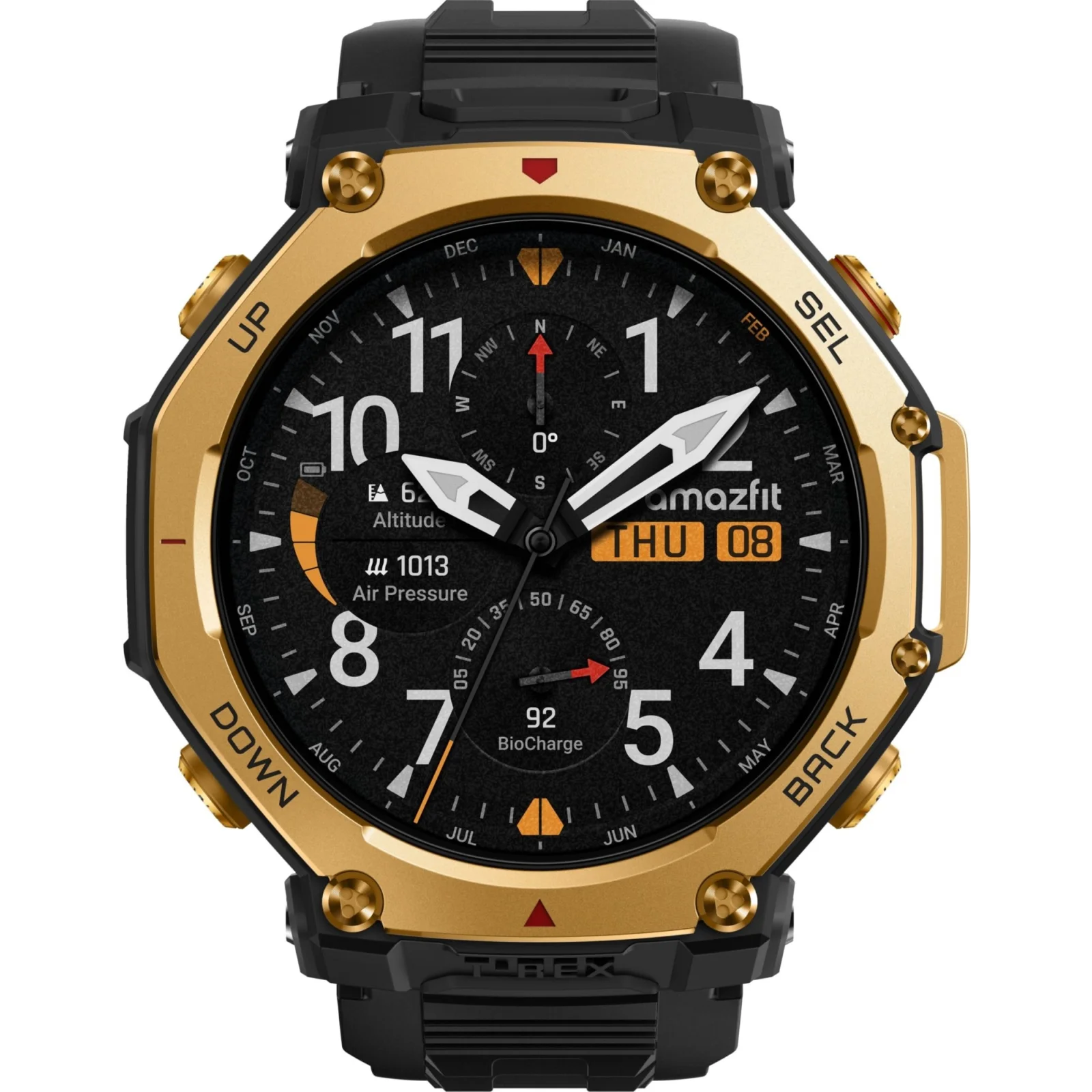 Смарт-годинник Amazfit T-Rex 3 Pro 48mm Black-Gold (W2444OV5N) UA