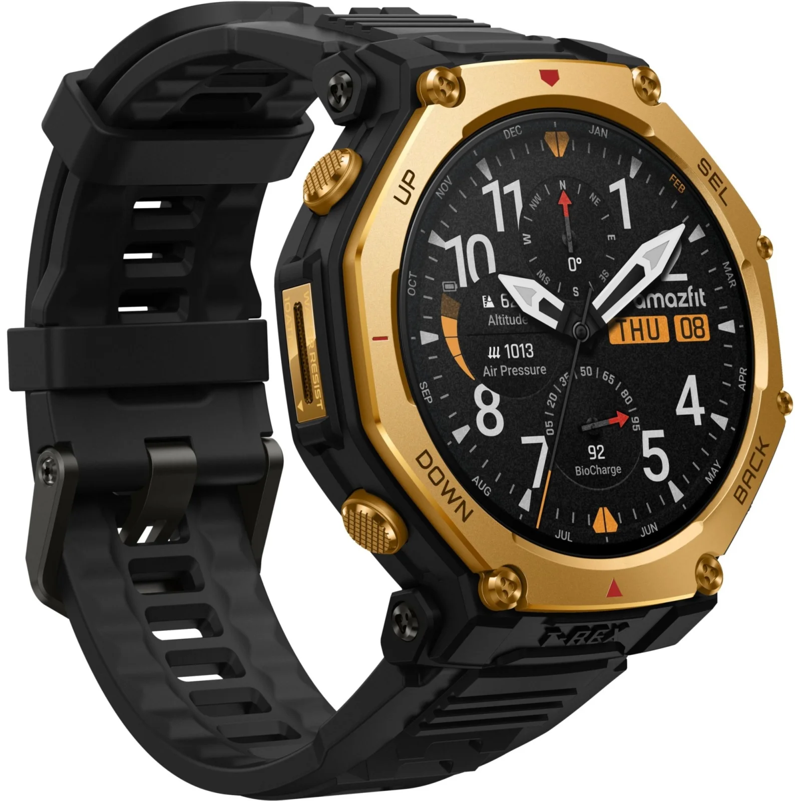 Смарт-годинник Amazfit T-Rex 3 Pro 48mm Black-Gold (W2444OV5N) UA