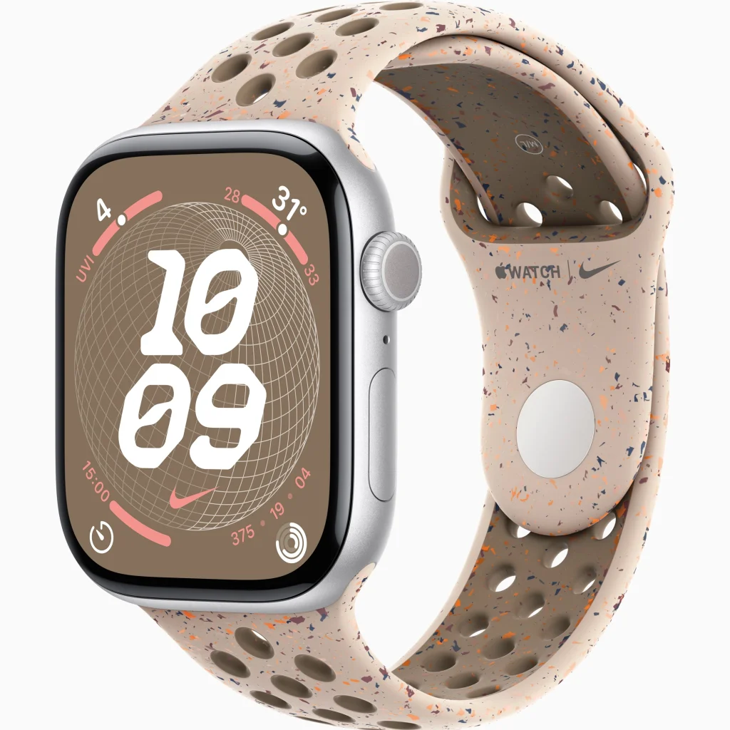 Смарт-часы Apple Watch Series 10 GPS 46mm Silver Aluminum Case with Desert Stone Nike Sport Band M/L (MWX03, MYL93)
