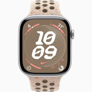 Смарт-часы Apple Watch Series 10 GPS 46mm Silver Aluminum Case with Desert Stone Nike Sport Band M/L (MWX03, MYL93)