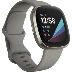 Смарт-годинник Fitbit Sense Sage Grey/Silver Stainless Steel (FB512SRSG)