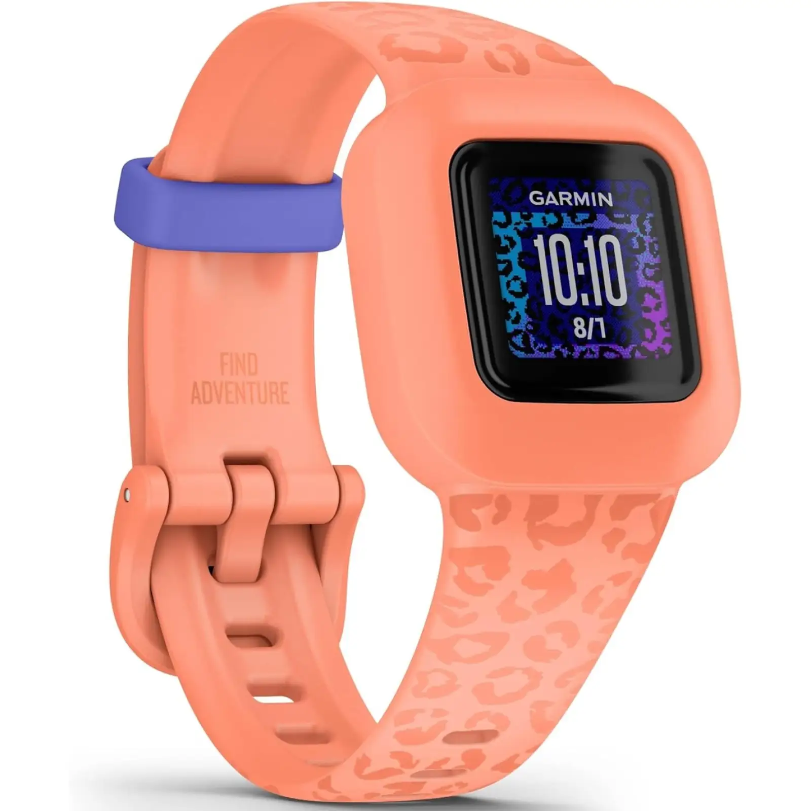 Фітнес-браслет GARMIN Vivofit Jr 3 Peach Leopard (010-02441-04)