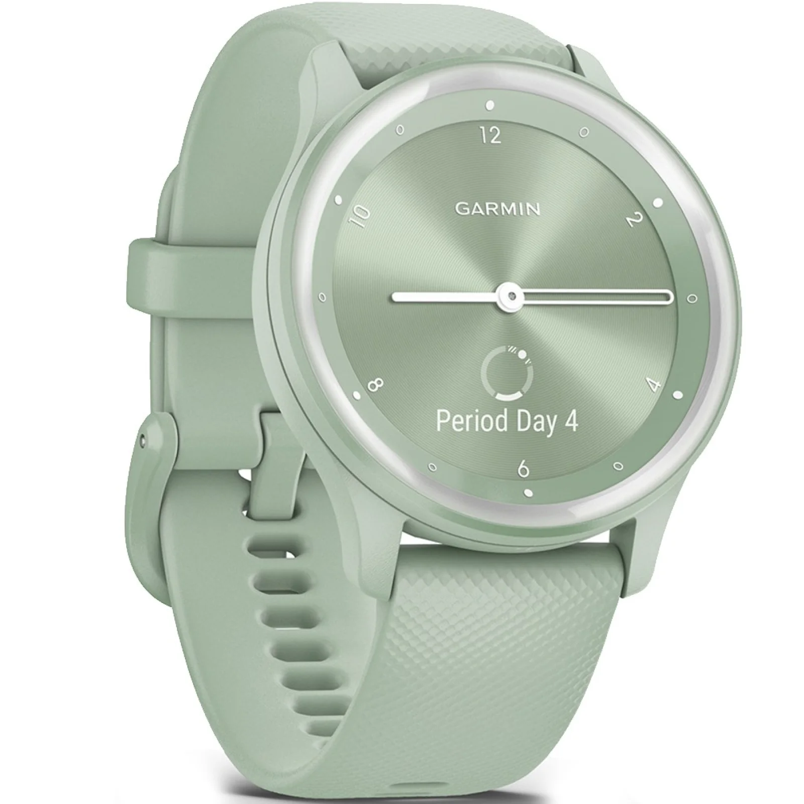 Смарт-годинник GARMIN Vivomove Sport Cool Mint Case and Silicone Band with Silver Accents (010-02566-03)