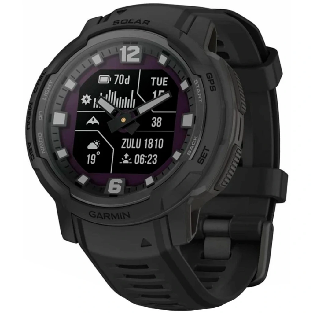 Смарт-часы GARMIN Instinct Crossover Solar Tactical Edition Black (010-02730-10/00)