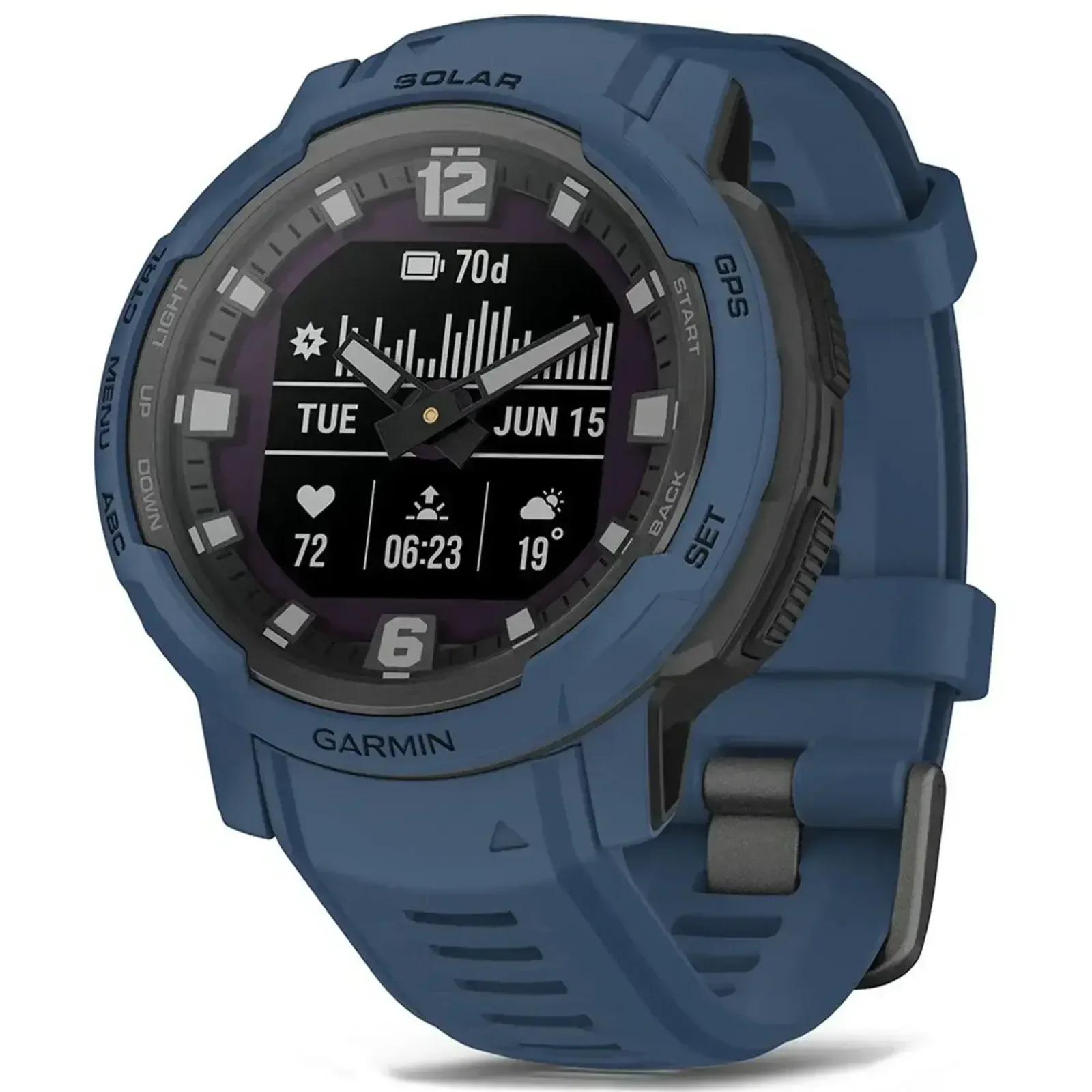 Смарт-часы Garmin Instinct Crossover Solar Tidal Blue (010-02730-12/02)