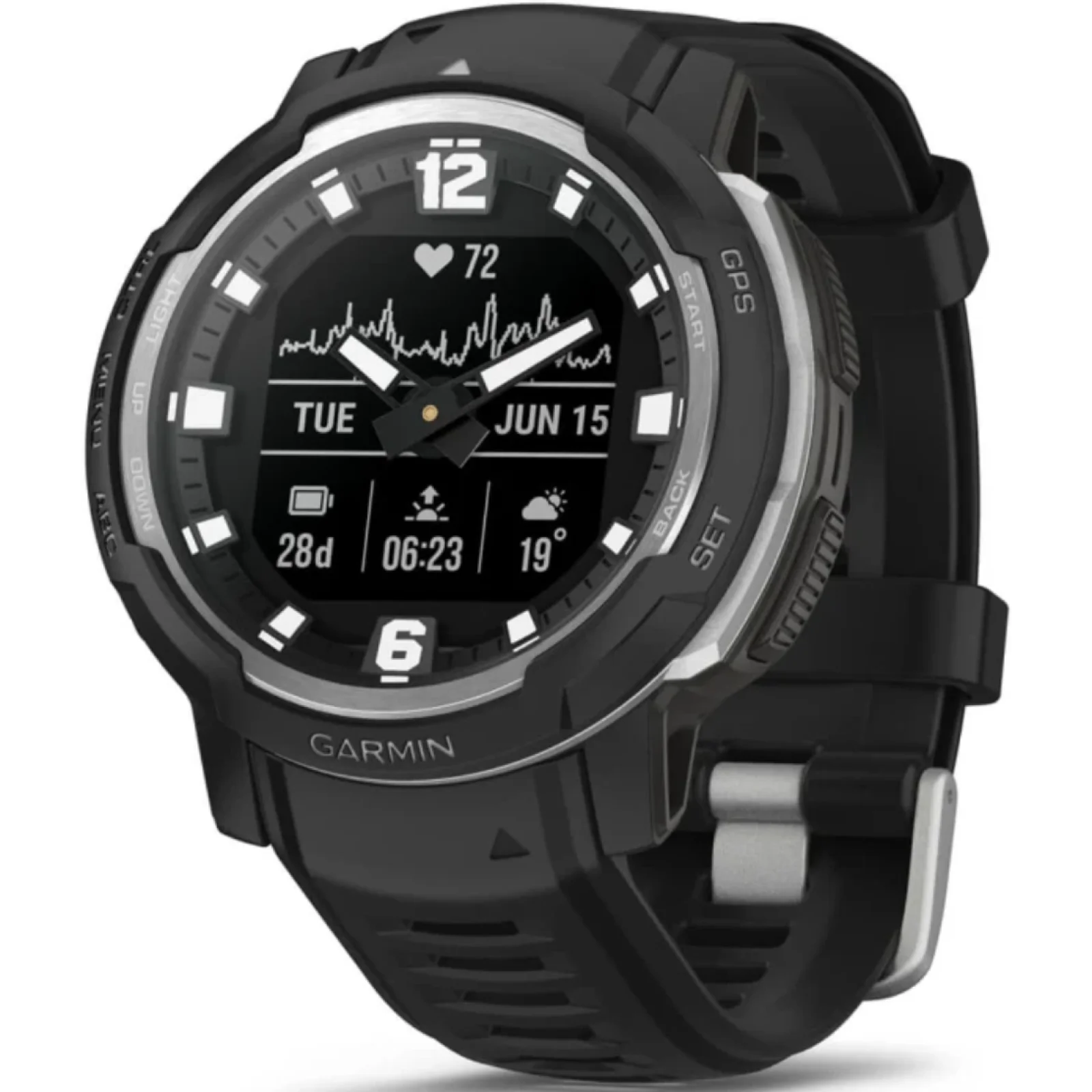 Смарт-часы GARMIN Instinct Crossover Standard Edition Black (010-02730-13/03)
