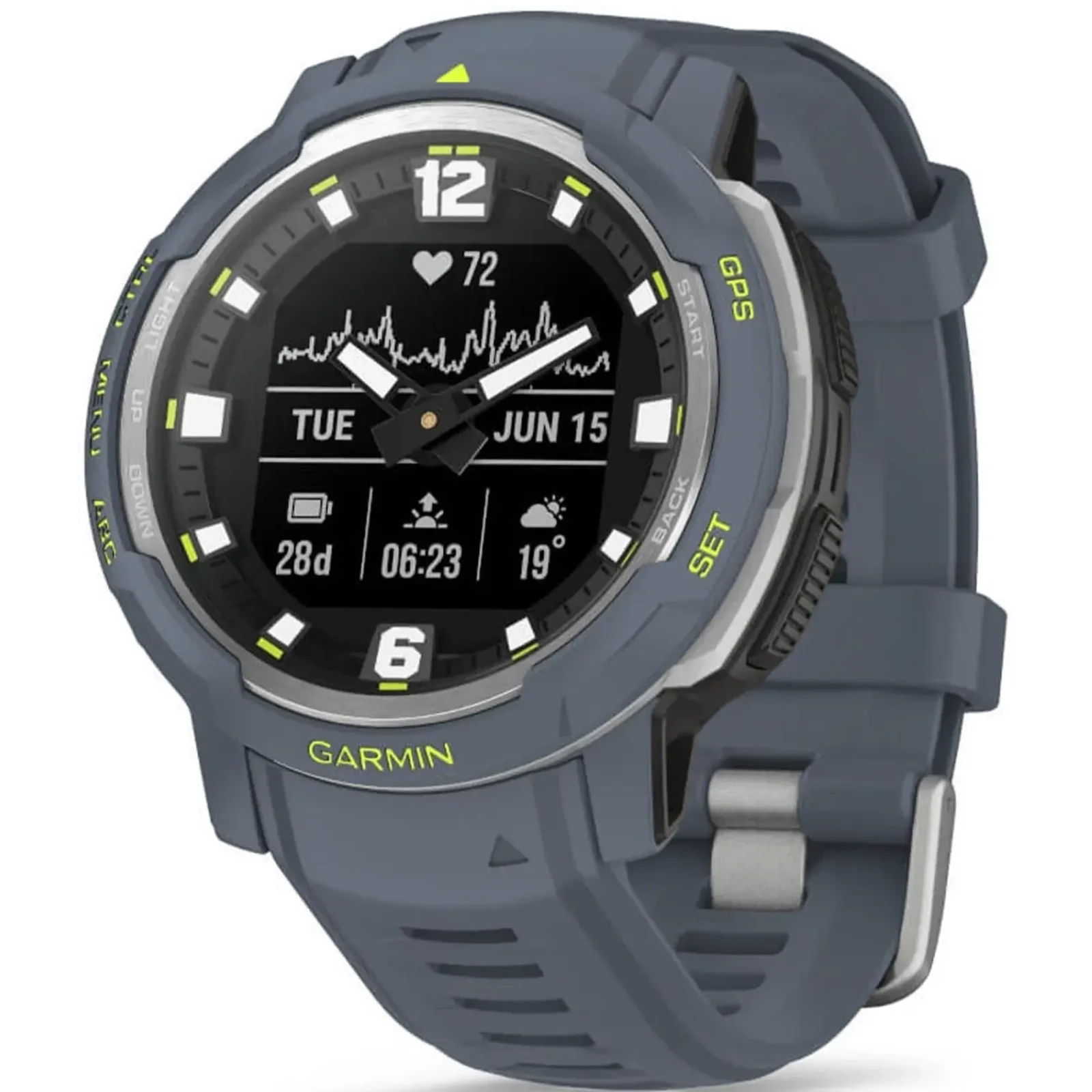 Смарт-годинник GARMIN Instinct Crossover Standard Edition Blue Granite (010-02730-14/04)