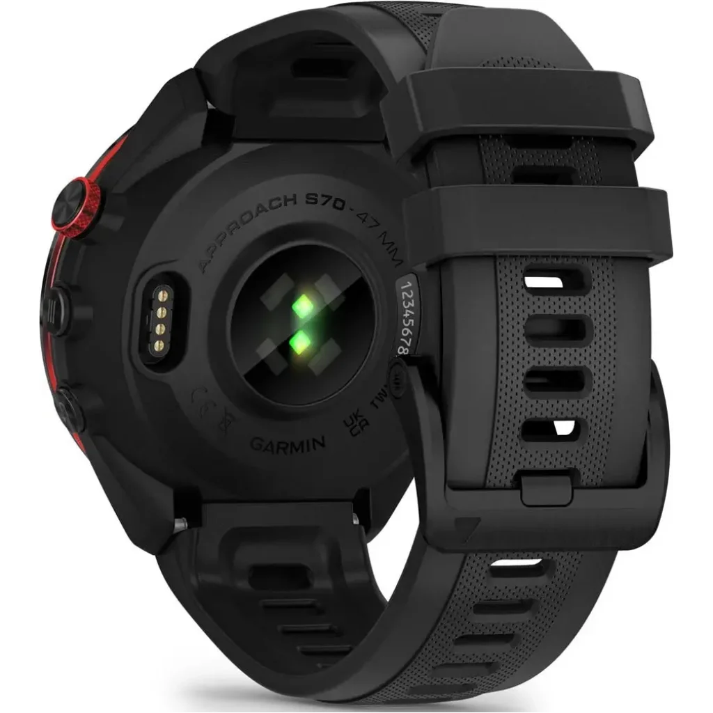 Смарт-часы GARMIN APPROACH S70 47mm Black Ceramic Bezel with Silicon Band Black (010-02746-12/02)