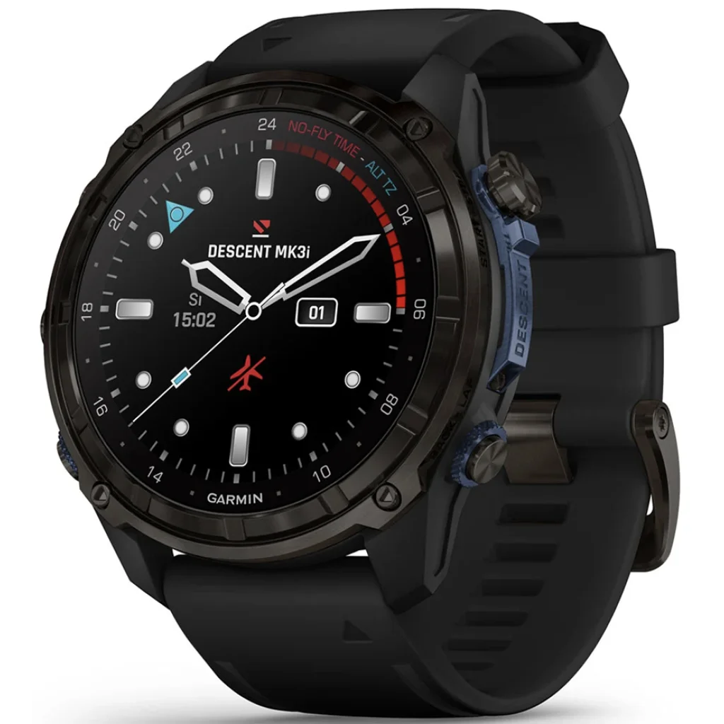 Смарт-часы Garmin Descent Mk3i 51mm Carbon Gray DLC Titanium with Black Silicone Band (010-02752-10/11)