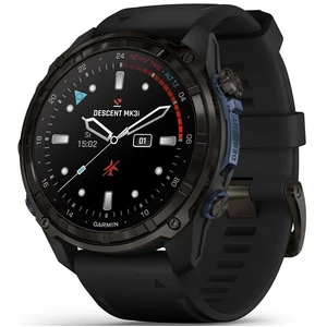 Смарт-часы Garmin Descent Mk3i 51mm Carbon Gray DLC Titanium with Black Silicone Band (010-02752-10/11)