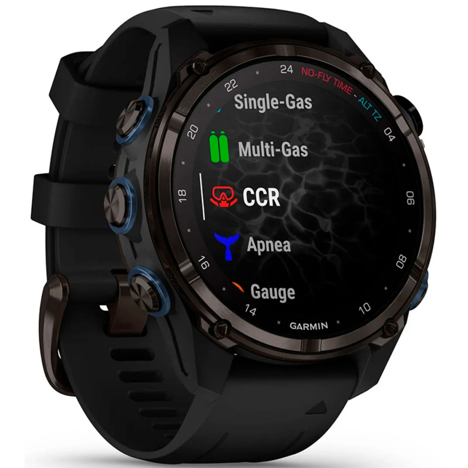 Смарт-часы Garmin Descent Mk3i 43 mm Carbon Gray DLC Titanium with Black Silicone Band (010-02753-10/11)