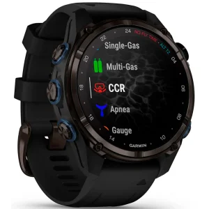 Смарт-годинник Garmin Descent Mk3i 43 mm Carbon Gray DLC Titanium with Black Silicone Band (010-02753-10/11)