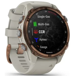 Смарт-часы Garmin Descent Mk3i 43 mm Bronze PVD Titanium with French Gray Silicone Band (010-02753-13/14)