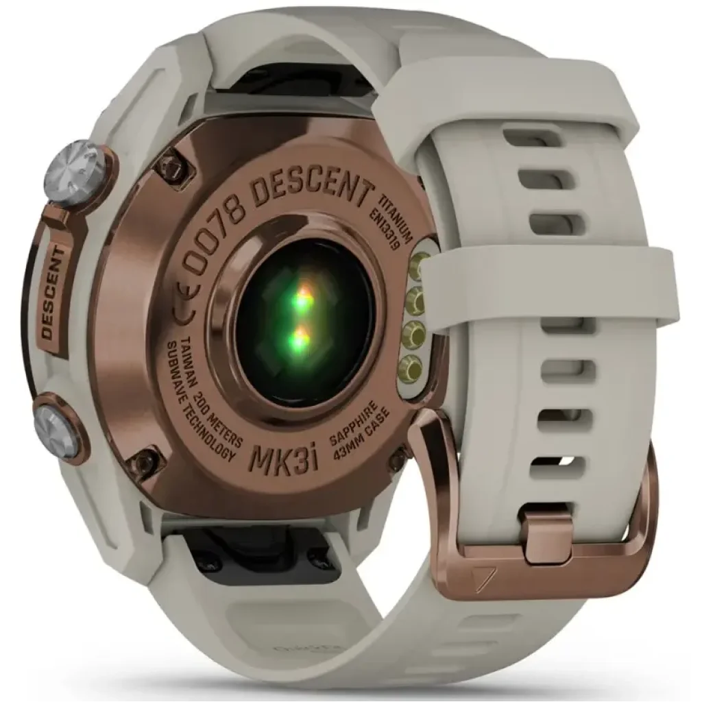 Смарт-часы Garmin Descent Mk3i 43 mm Bronze PVD Titanium with French Gray Silicone Band (010-02753-13/14)