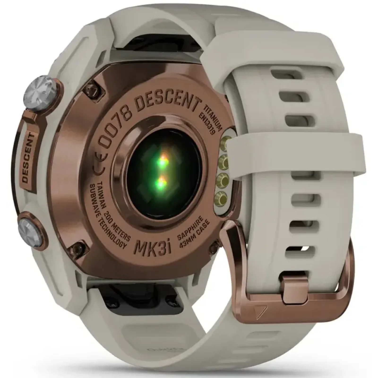 Смарт-часы Garmin Descent Mk3i 43 mm Bronze PVD Titanium with French Gray Silicone Band (010-02753-13/14)