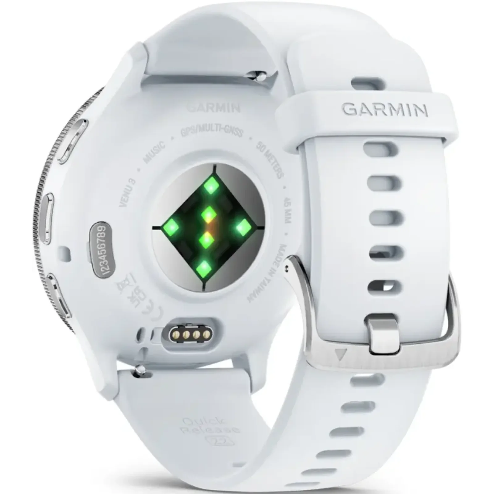 Смарт-годинник GARMIN Venu 3 Slate Stainless Steel Bezel with Whitestone Case and Silicone Band (010-02784-00/50)