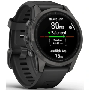 Смарт-часы GARMIN Epix Pro (Gen 2) Sapphire Edition 42mm Carbon Grey DLC Titanium with Black Band (010-02802-14/15)