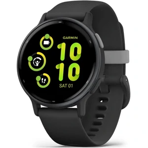 Смарт-годинник Garmin Vivoactive 5 Slate Aluminum Bezel with Black Case and Silicone Band (010-02862-10/50)
