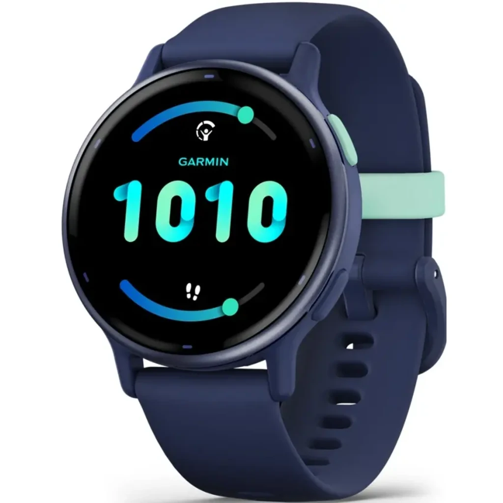 Смарт-годинник GARMIN Vivoactive 5 Metallic Navy Aluminum Bezel with Navy Case and Silicone Band (010-02862-12/52)