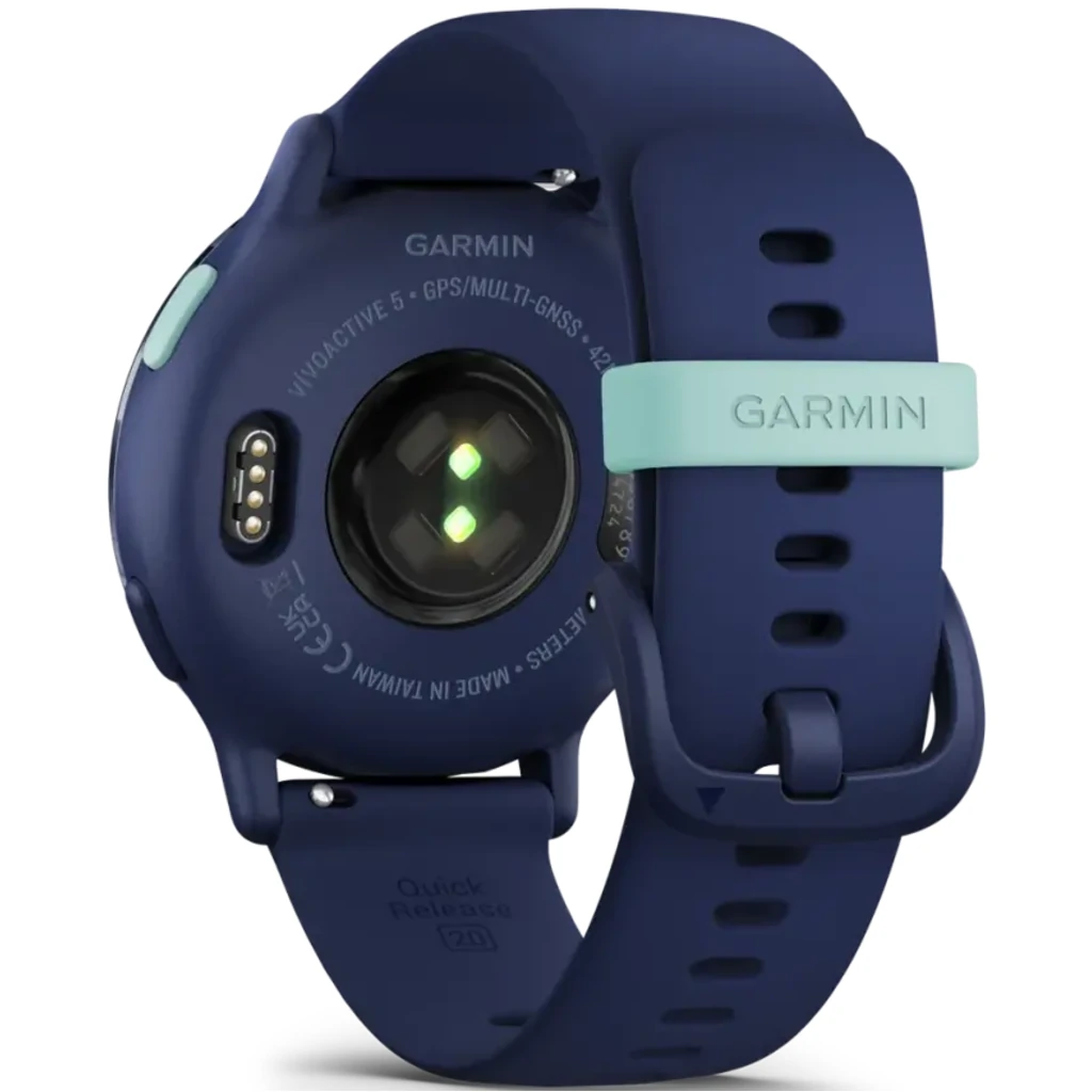 Смарт-годинник GARMIN Vivoactive 5 Metallic Navy Aluminum Bezel with Navy Case and Silicone Band (010-02862-12/52)