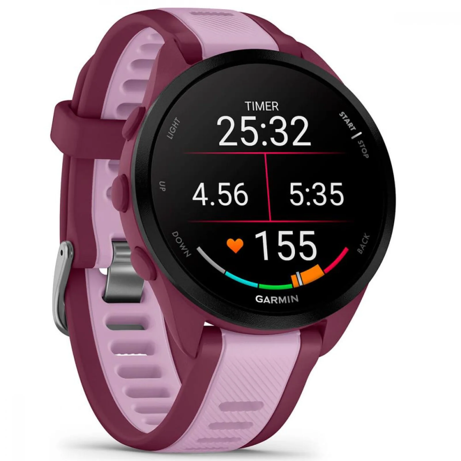Смарт-годинник GARMIN Forerunner 165 Music Berry/Lilac (010-02863-33/B3)